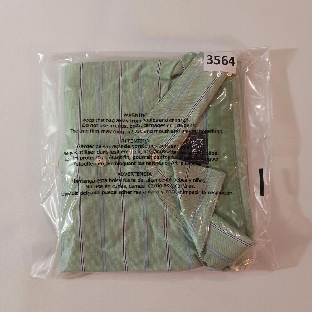 Jos A Bank Traditional Fit Men Green Stripes Short Sleeve Cotton Polo Shirt 4XLT - Picture 14 of 14